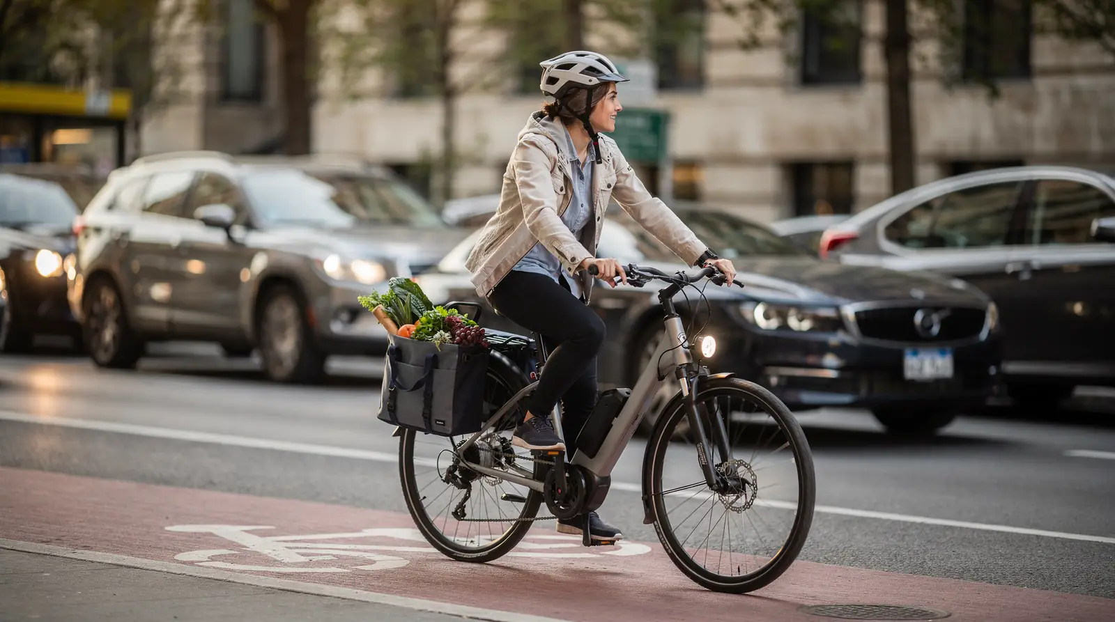 Active commuting via e-bikes is considered a scalable intervention for reducing reliance on polluting transport